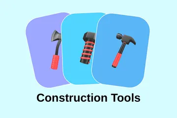 Construction Tools 3D Icon Pack