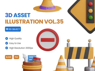 3D 에셋 일러스트 VOL.35 3D Icon 팩