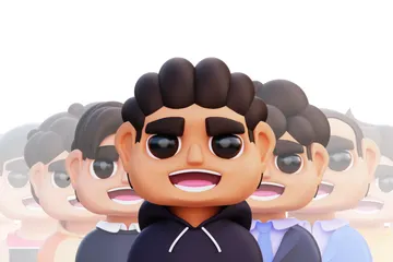 Pessoas Avatares Pacote de Icon 3D