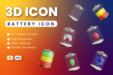 Batterie Pack 3D Illustration