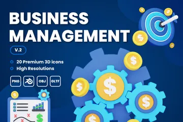 Business Management Vol 2 3D Icon Pack