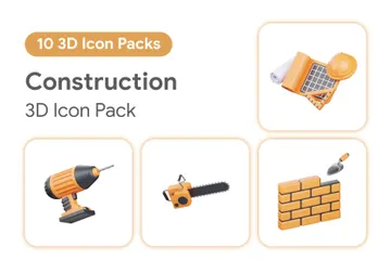 Construction 3D Icon Pack