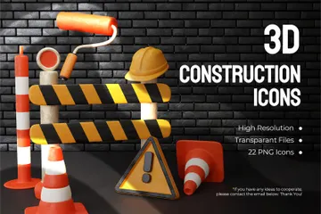 건설 3D Icon 팩