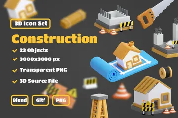 건설 3D Icon 팩