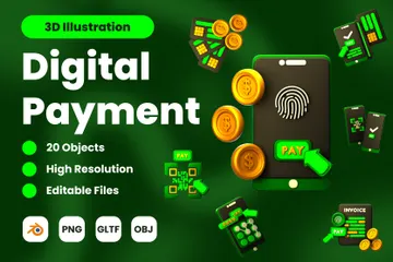 디지털 결제 3D Icon 팩