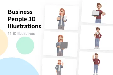 Pessoas de negócio Pacote de Illustration 3D