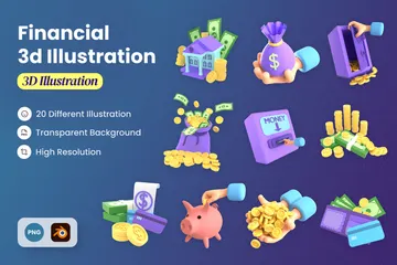 Financial 3D Illustration Pack