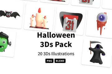 ハロウィン 3D Iconパック
