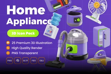 Home Appliance 3D Icon Pack