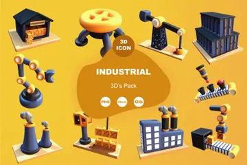 산업의 3D Icon 팩