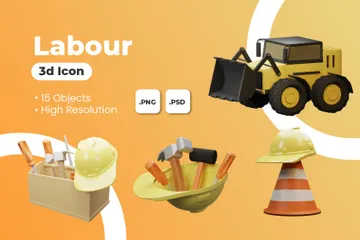 노동 3D Illustration 팩