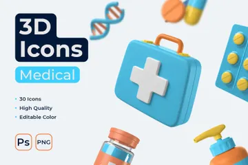 Médico Pacote de Illustration 3D