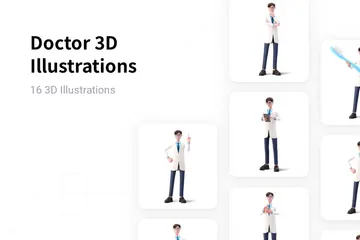 Doutor Pacote de Illustration 3D