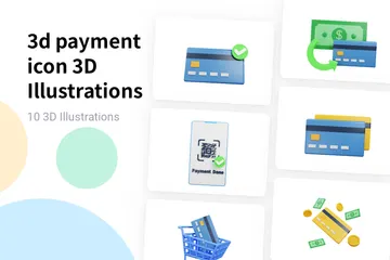 Pagamento Pacote de Illustration 3D
