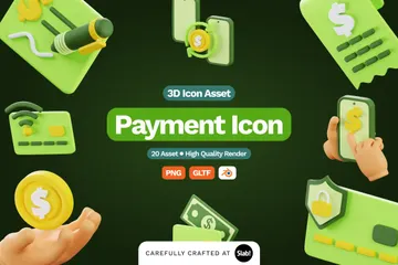 Pagamento Pacote de Icon 3D