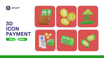 Payment 3D Icon Pack