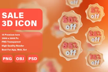 Sale 3D Icon Pack