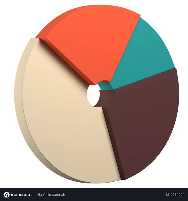 Free Pie Graph  3D Icon
