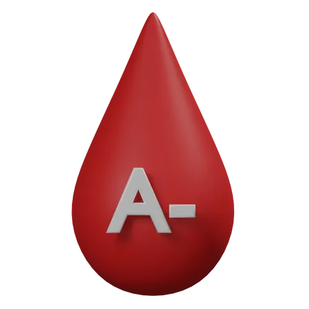 Free Blood A Negative  3D Illustration