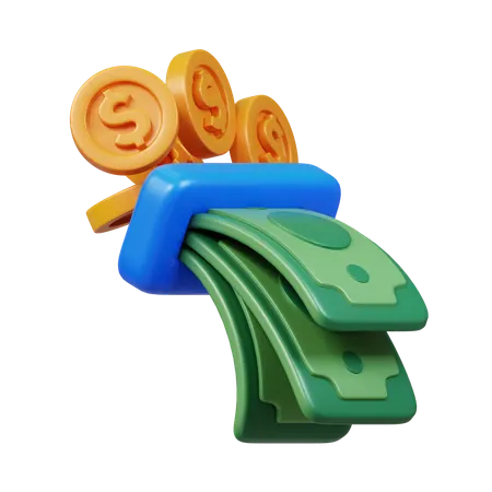 Free Cash Withdraw  3D Icon