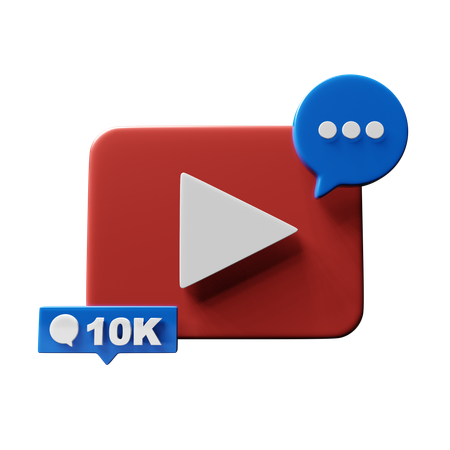 Free Comment  3D Icon