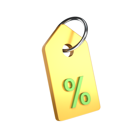 Free Discount Tag  3D Icon