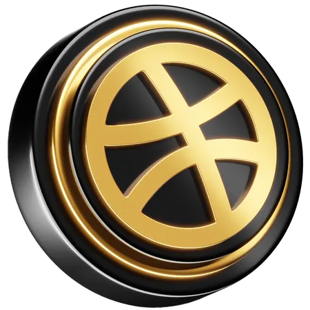 Free Dribbble  3D Icon