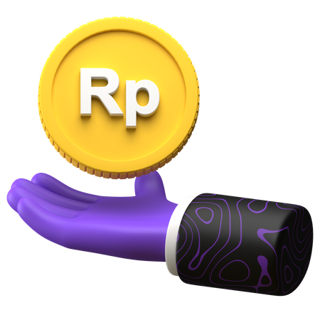 Free Earn Rupiah  3D Illustration