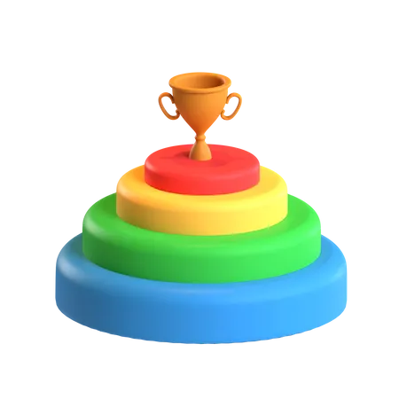 Free Growth Graph  3D Icon