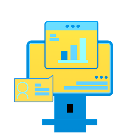 Free Online Analytics  3D Icon