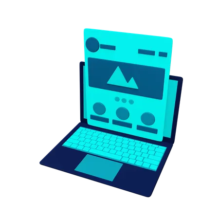 Free Page de destination  3D Illustration