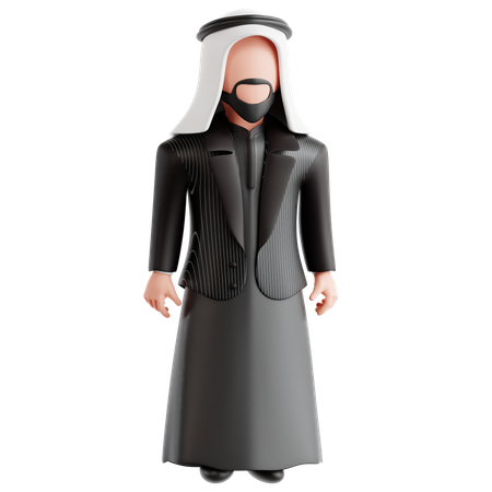 Free Palestine Man  3D Icon