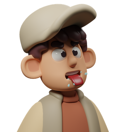 Free Playfull Expression Character  3D Icon