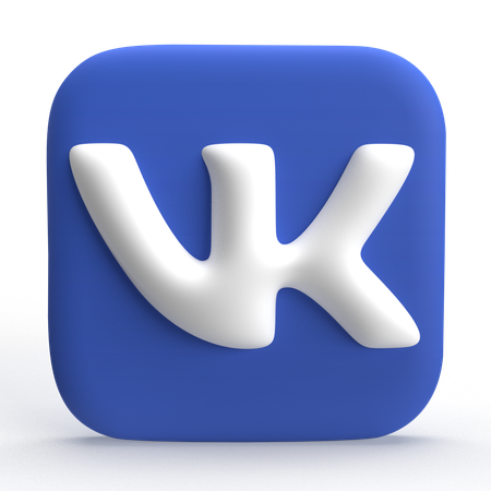 Free VK Logo  3D Icon
