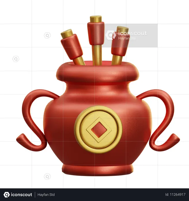Vara de incenso  3D Icon