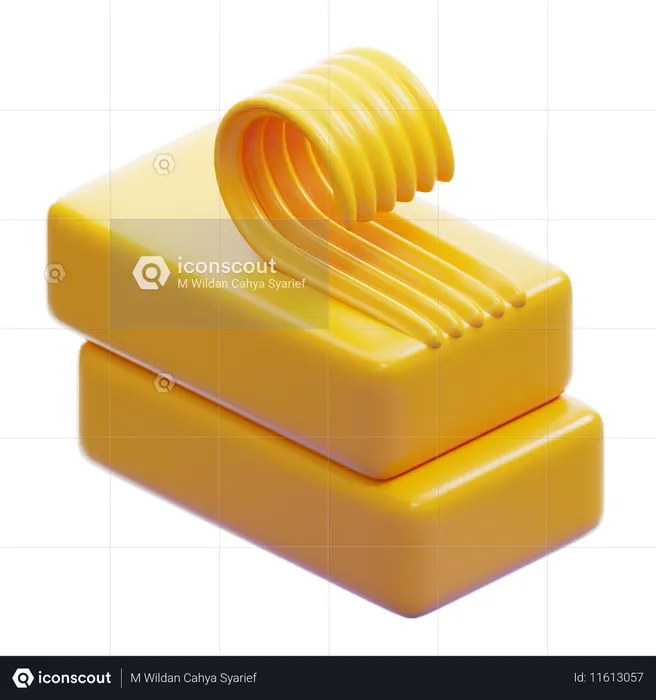 Manteiga  3D Icon