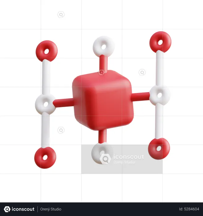 Metaverse Network  3D Icon