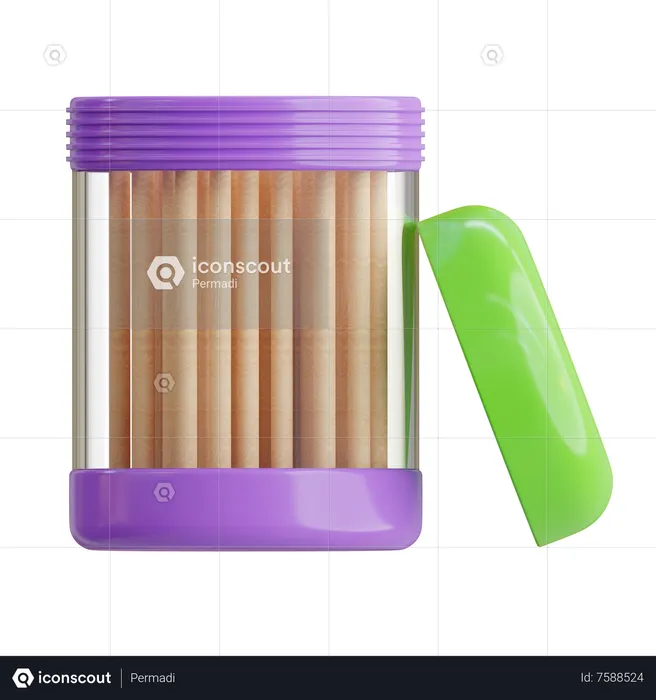 Palito de dente  3D Icon