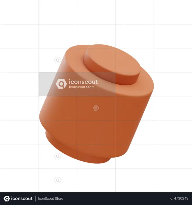 Peça de lego  3D Icon
