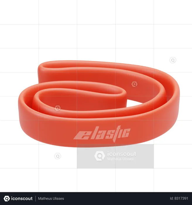 Resistence Band  3D Icon