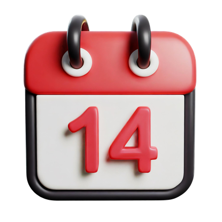 14 février  3D Icon