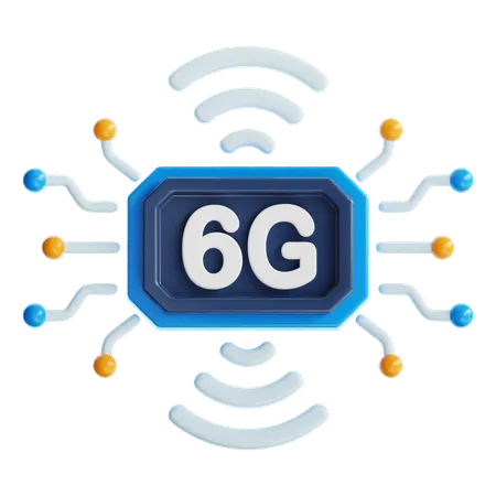 Rede 6g  3D Icon