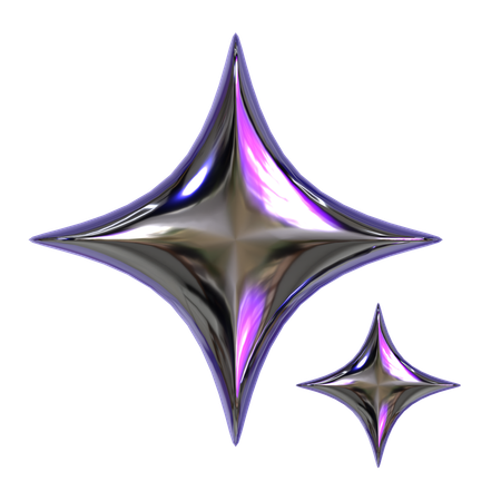 추상 별 기하학  3D Icon