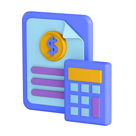 Accounting 3D Illustration