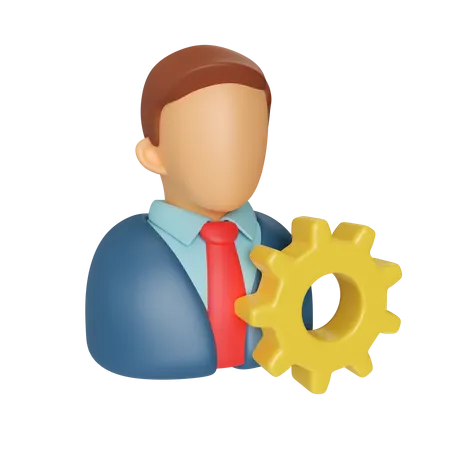 Administrador  3D Illustration