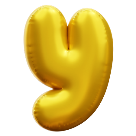 Alfabeto e  3D Icon