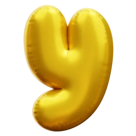 Alfabeto e  3D Icon
