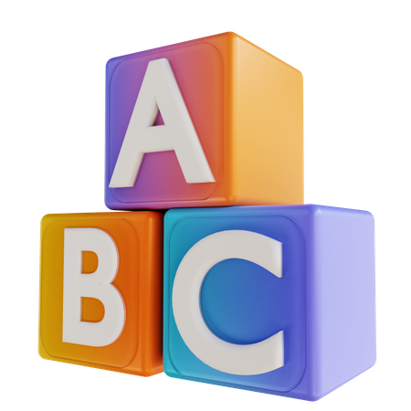 Alphabet Block  3D Illustration