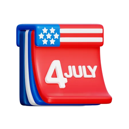 American Calendar  3D Icon