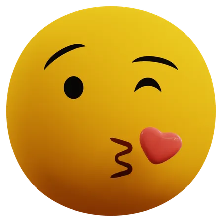 Emoticon de amor  3D Icon